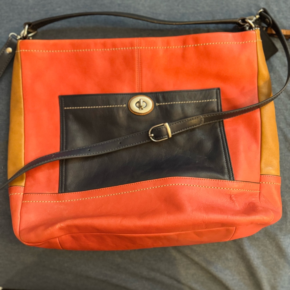 Authentic COACH soft leather handbag